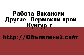 Работа Вакансии - Другие. Пермский край,Кунгур г.